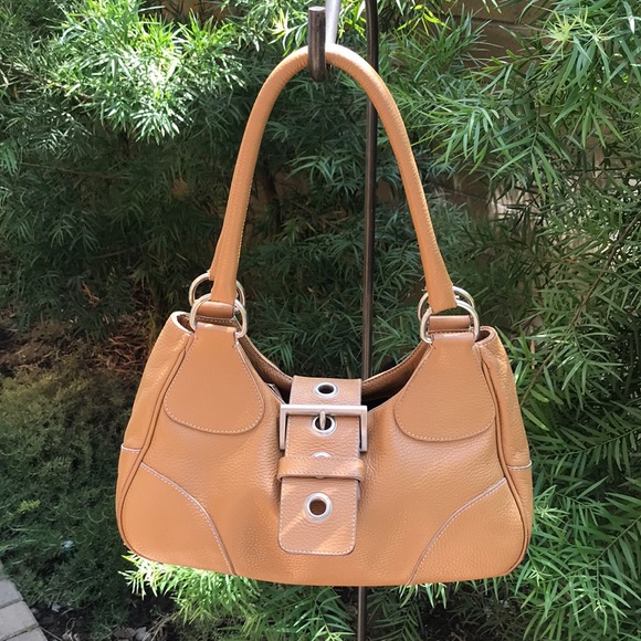 Prada Tan Leather Shoulder Bag - Picture 1 of 10